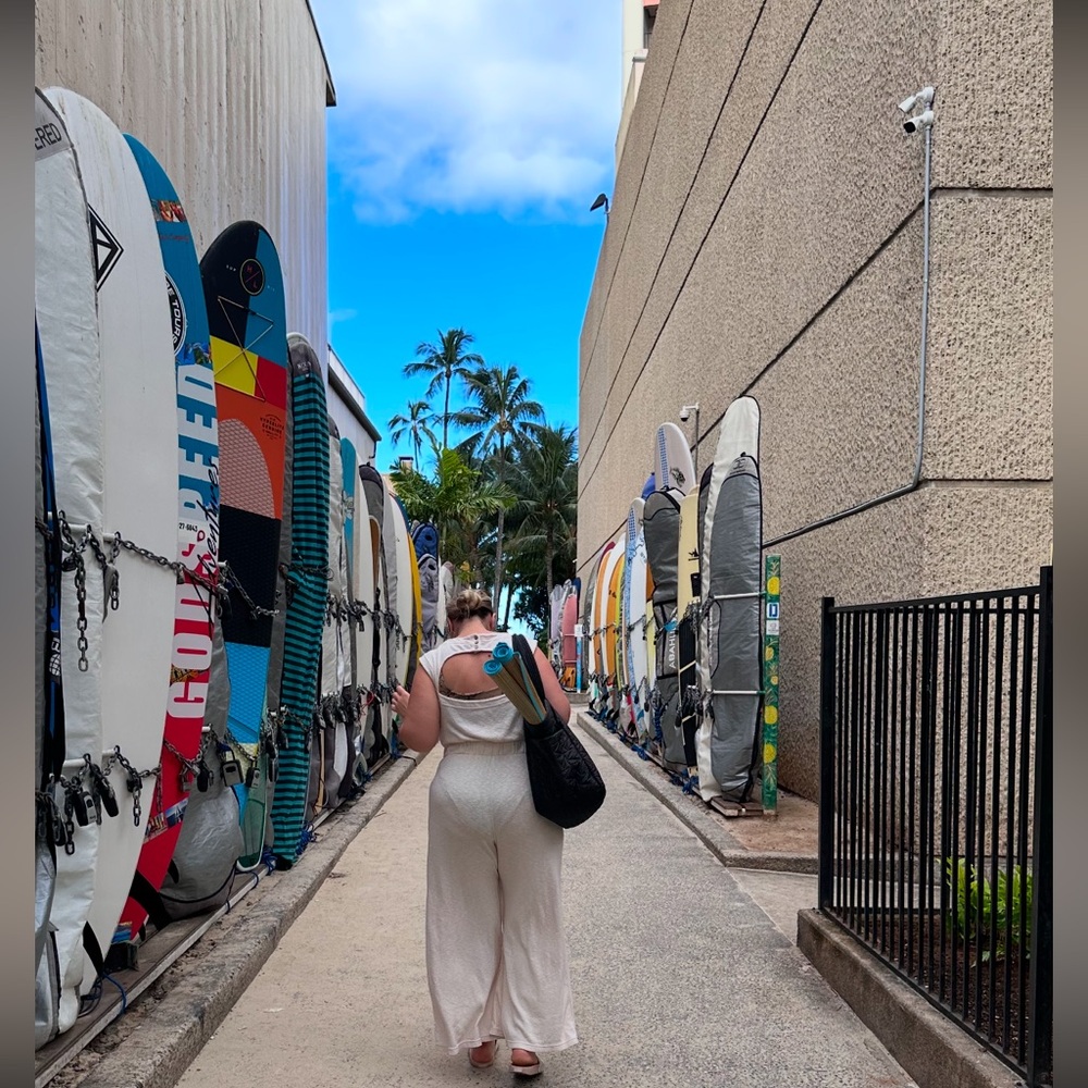 Free People Beach L jumpsuit open back - Picture 4 of 9